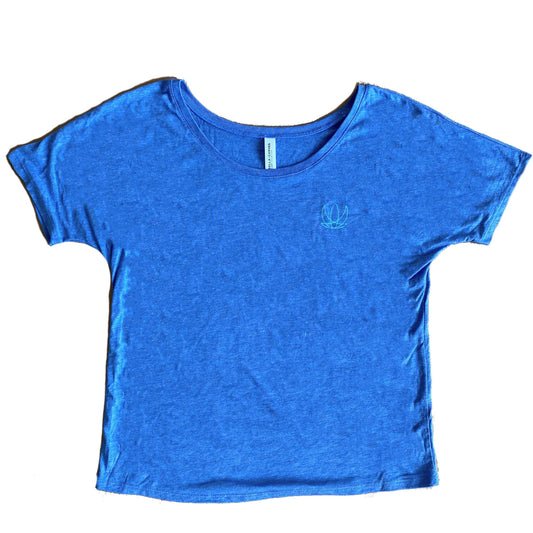 Conquer That Feeling Flowy Tee - Blue