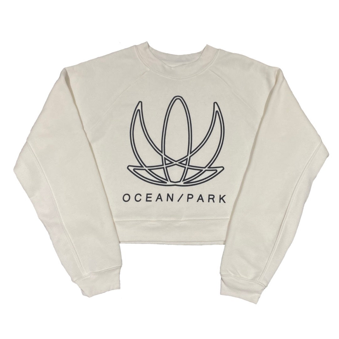Ocean Park Cropped Crew Sweatshirt